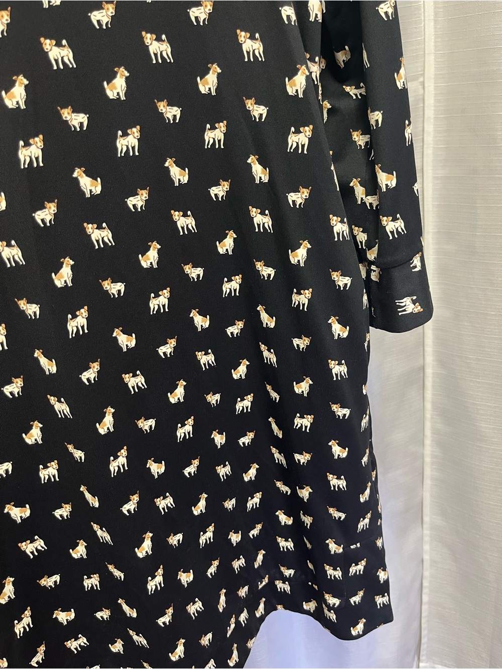 Jude Connally Finley Shirt Dress a "Jack Russell Terrier Party" print | medium - Picture 4 of 8